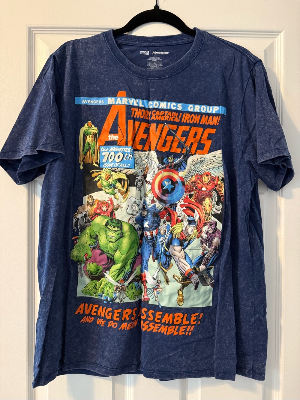 Aeropostale Navy Blue Marvel Avengers Graphic Tee